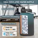 Large capacity outdoor water jug with easy-pour spout